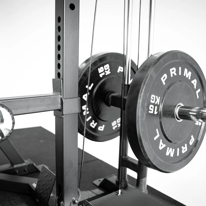 Primal Personal Series Ultimate Half Rack With Lat Pulldown And Low Ro ...